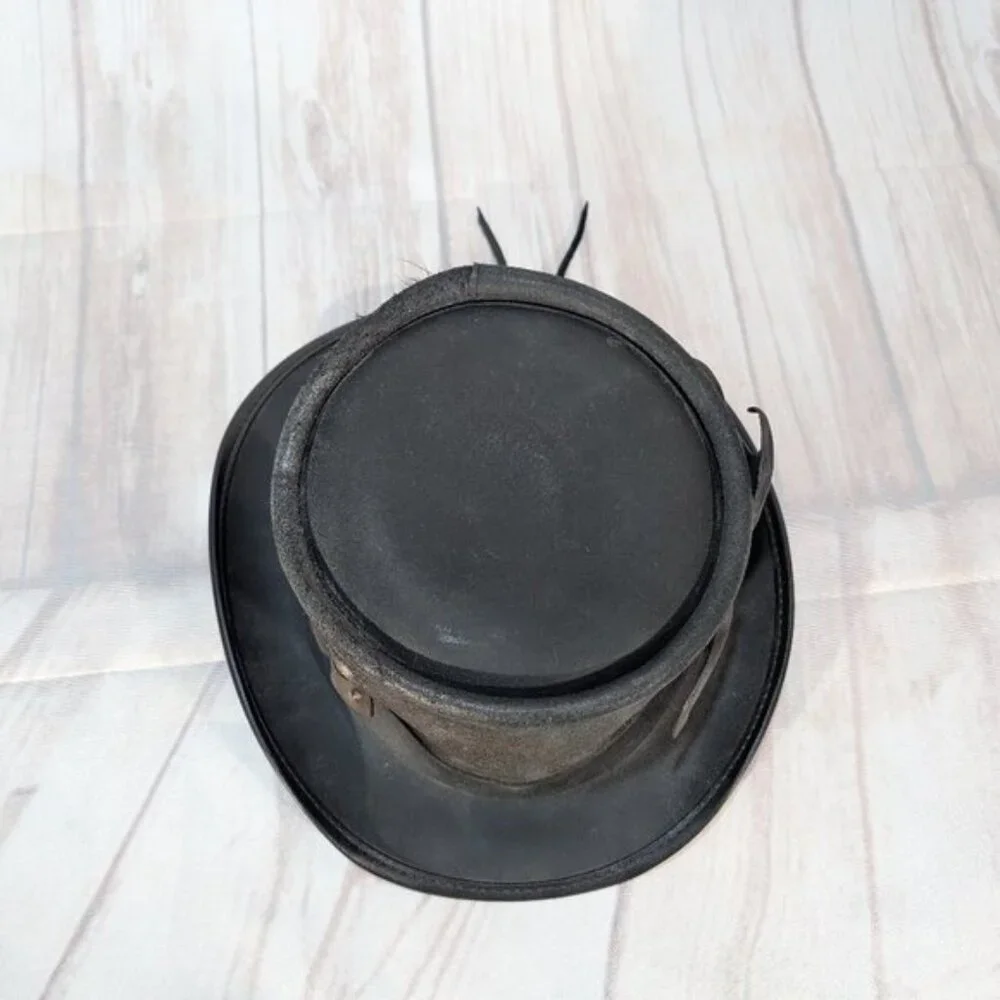 American Hat Makers Draco Steampunk Top Hat - Made in USA Size M - Picture 5 of 9
